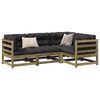 vidaXL Garden Sofa Set Natural Pine Treated Pinewood Large Modular