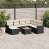 vidaXL Garden Sofa Set Black PE rattan Large Modular Garden Sofa Set