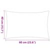 vidaXL Patio Pillows 2 pcs 23.6x15.7" Pink