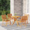 vidaXL Garden Dining Set Natural Acacia Solid acacia wood