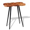 vidaXL Bar Table Brown and Black Solid Acacia wood and Iron Industrial