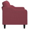 vidaXL 2-seater Sofa Wine Red Polyester, Metal, Foam 47.2 in wide seat