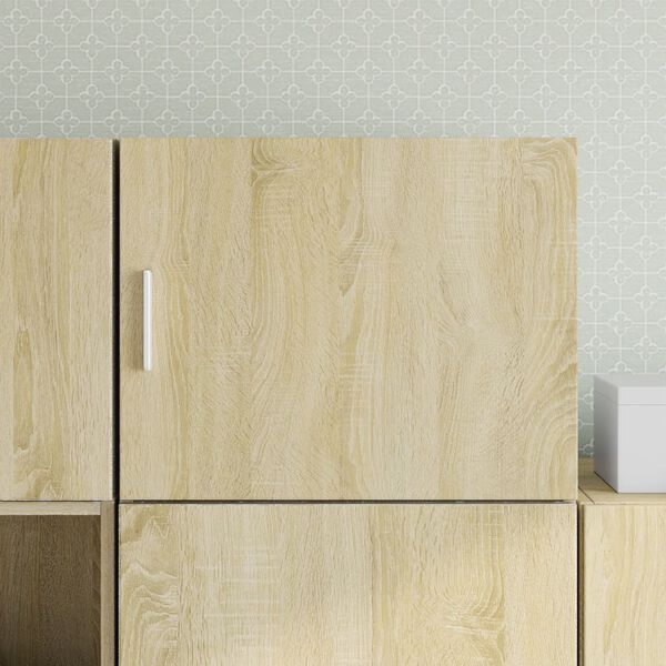 vidaXL Wall Cabinet Sonoma Oak Engineered wood 19.7x16.7x15.7 in