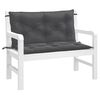 vidaXL Garden Bench Cushion Melange Anthracite 100% Polyester 39.4x19.7 in
