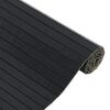 vidaXL Rug Black Bamboo, Polypropylene Extra Long Non-slip Rug