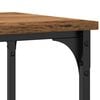 vidaXL Console Table with Shelf with Storage Old wood 100 x 35 x 75 cm
