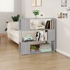 vidaXL Book Cabinet Grey Sonoma Engineered Wood Compact Book Cabinet