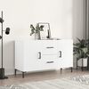 vidaXL Sideboard White Engineered wood 39.4 x 14.2 x 23.6 in Sideboard