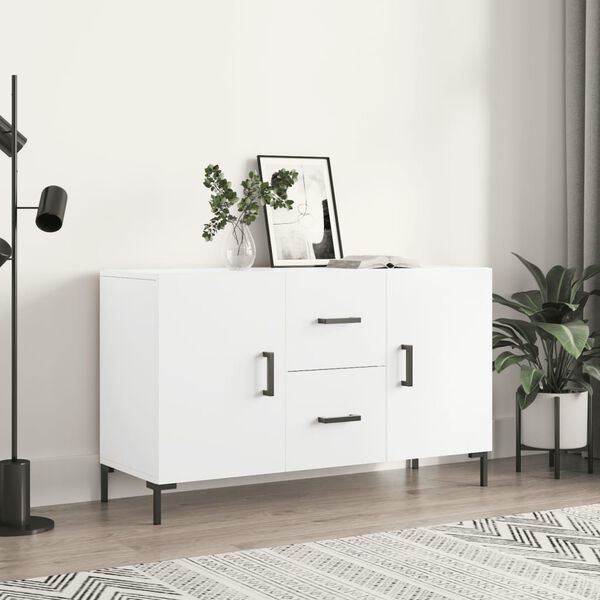 vidaXL Sideboard White Engineered wood 39.4 x 14.2 x 23.6 in Sideboard