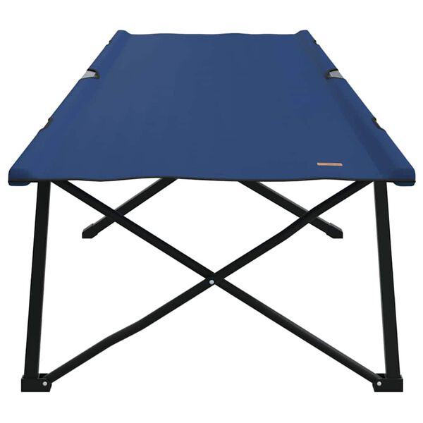vidaXL Folding Camping Bed Folding Blue 81.10 x 29.92 x 29.13 in