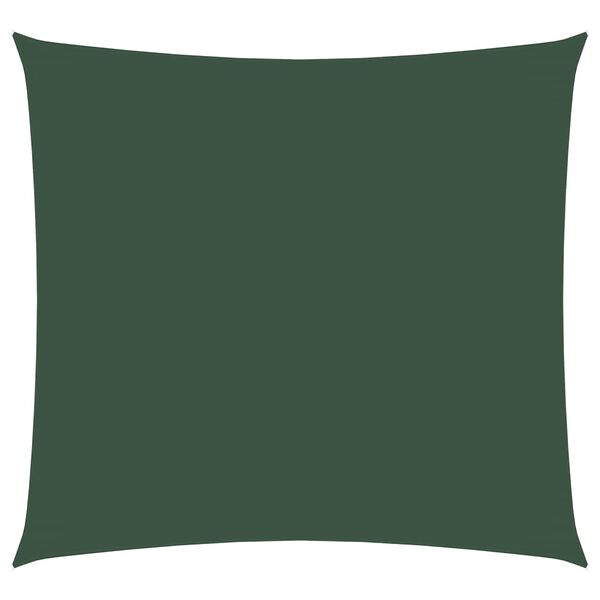 vidaXL Sunshade Sail Oxford Fabric Square 13.1x13.1' Dark Green