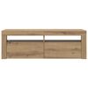 vidaXL TV Cabinet Artisan Oak Engineered Wood Medium Lights TV Cabinet