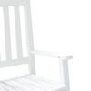 vidaXL Rocking Chair White Solid Poplar wood Small Durable