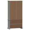 vidaXL Glass Display Cabinet Grey