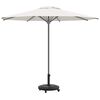vidaXL Parasol Base Black Ø38-48 mm Polyethylene, concrete, and iron