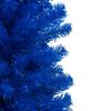 vidaXL Artificial Pre-lit Christmas Tree with Ball Set Blue 70.9" PVC