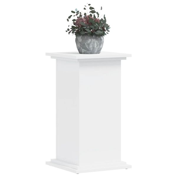 vidaXL Plant Stand White Engineered wood Medium Minimalistic