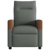 vidaXL Massage Recliner Chair Dark Grey Fabric