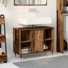 vidaXL Bathroom Cabinet with Shelf Old Wood 31.50 x 12.99 x 23.62 in