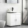 vidaXL Bathroom Cabinet Set with Storage TULUM High Gloss White