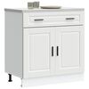 vidaXL Kitchen Base Cabinet White Engineered wood 31.5 x 18.1 x 32.1 in