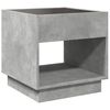 vidaXL Coffee Table Concrete gray Engineered wood, glass Medium Modern