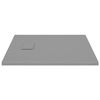 vidaXL Shower Base Tray SMC Gray 31.5"x31.5"