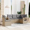 vidaXL Garden Sofa Set Beige