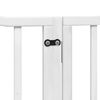 vidaXL Dog Gate Set of 12 White Poplar Wood 378 in Total length