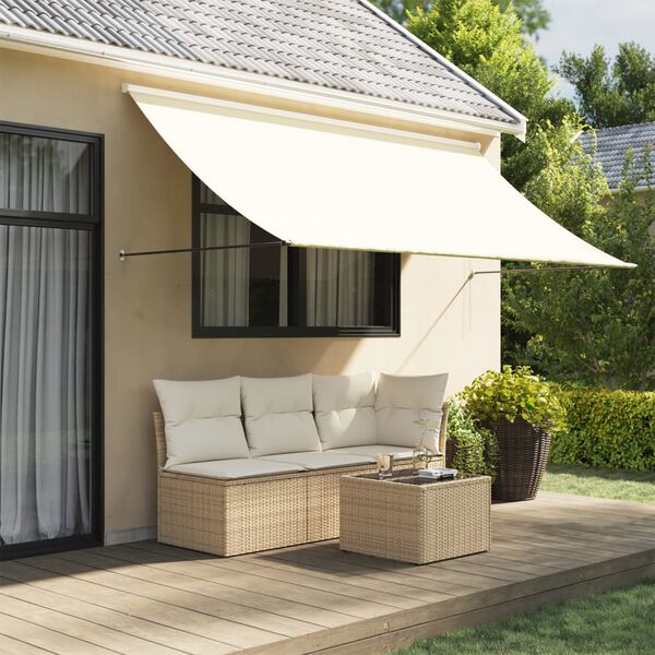 vidaXL Retractable Awning Cream