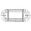 vidaXL Gabion Raised Bed Silver Galvanized iron Medium Durable