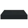 vidaXL Wall Shelf Set of 2 Black Honeycomb MDF, metal Compact