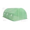 vidaXL Greenhouse Green Polyethylene mesh fabric and galvanized steel