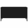 vidaXL Coffee Table Black Engineered wood, metal Medium