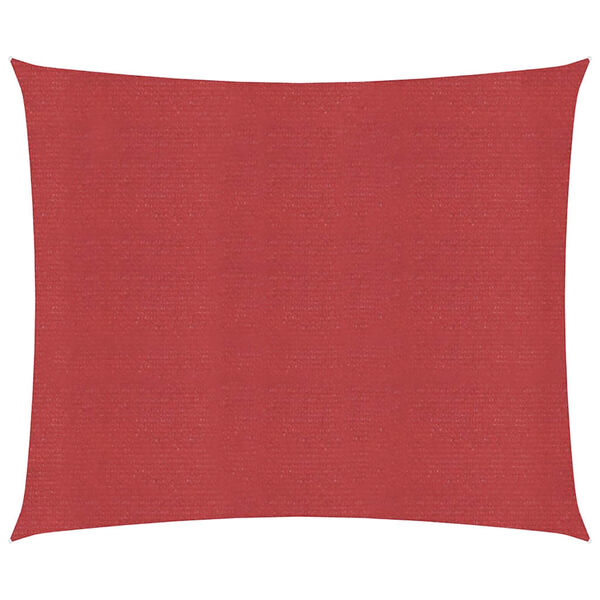 vidaXL Sunshade Sail 1.75 oz/ft&sup2; Red 19.7x19.7' HDPE