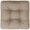 vidaXL Pallet Cushion Taupe 100% Polyester 7.8" x 7.8" x 1.9