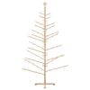 vidaXL Wooden Christmas Tree with Stand Natural 82.7" Solid pine wood
