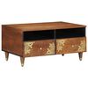 vidaXL Coffee Table with Drawer Honey Brown 31.50 x 21.26 x 15.75 in