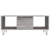 vidaXL Coffee Table Grey Sonoma Engineered wood, Metal