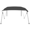 vidaXL 4 Bow Bimini Top Anthracite 95.7"x70.9"x53.9"