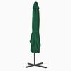 vidaXL Garden Parasol Green Polyester, Steel Large