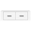 vidaXL TV Cabinet White Engineered wood Medium TV Cabinet Rectangular
