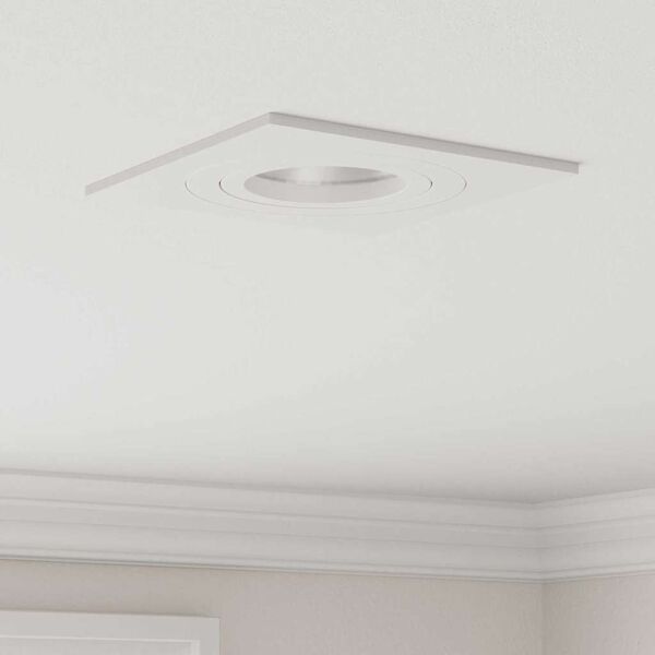 vidaXL Spotlight 12 pcs White 9 x 9 x 2 cm Aluminium