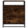 vidaXL Drawer Cabinet Smoked Oak Engineered wood, metal 27.6x16.1x32.9 in
