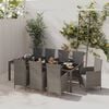vidaXL Outdoor Dining Set Grey
