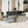 vidaXL Garden Sofa Set Light Grey, Dark Grey