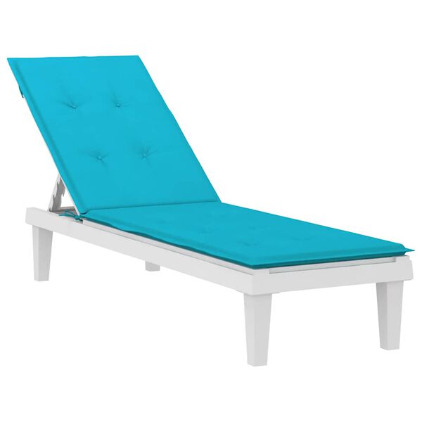 vidaXL Deck Chair Cushion Turquoise Oxford fabric (100% polyester)
