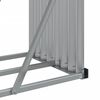 vidaXL Log Holder Anthracite 118.1"x17.7"x39.4" Galvanized Steel