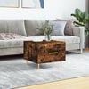 vidaXL Coffee Table Smoked Oak Engineered wood, Iron Medium Storage