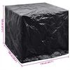 vidaXL IBC Container Cover Black Polyethylene 45.7 x 39.4 x 47.2 in